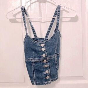 Denim Crop Top